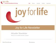 Tablet Screenshot of joyforlife.at